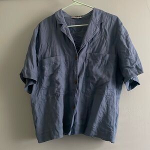 Everlane Linen workwear shirt blue XL